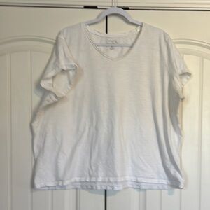 Sonoma White Boxy Short Sleeve Tee